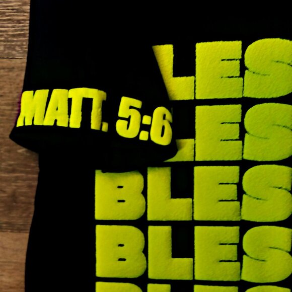 👕 **Blessed Tee – Heavyweight Cotton, Puffy Vinyl Design (Size XS)** - Picture 2 of 4